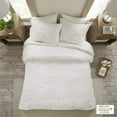 thumbnail image 3 of Madison Park Bahari 3 Piece Tufted Cotton Chenille Palm Duvet Cover Set Full/Queen, 3 of 5