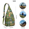 thumbnail image 3 of Autumn Leaves Shoulder Sling - Seasonal Maple & Flower Pattern, Fashionable Anti-Theft Daypack, 3 of 4