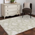 thumbnail image 3 of Area Rugs for Living Room Bedroom, Yellow Paisley 4'x6' Rug Washable Carpet Runner Indoor Outdoor, Ethnic Vintage Floral Botanical Abstract Non Slip Accent Floor Mats Rug for Kitchen, Office, 3 of 8