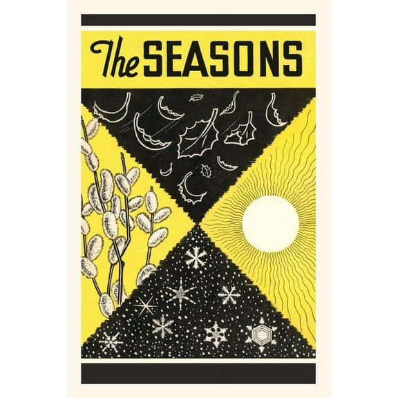 Pocket Sized - Found Image Press Journals: Vintage Journal Seasons Poster (Paperback)