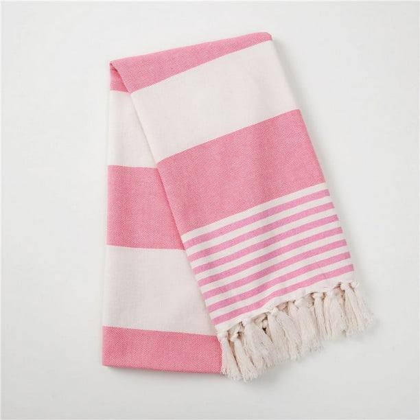 Nvzi pieza de toallas de baño, toalla de playa, uso multiusos como baño, fitness, deportes, maneja diversas situaciones sin esfuerzo. 39,37 x 70,87 pulgadas (rosa)