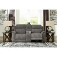 thumbnail image 2 of Ashley Furniture Next-Gen DuraPella Faux Leather Reclining Loveseat in Gray, 2 of 14
