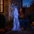 thumbnail image 4 of Halloween Soul Harvester Animated Garden Light，Ghost Bride Solar Powered Lawn Stake with Glowing LED Soul Effect for Yard，Lawn，Patio & Outdoor Halloween Decor, 4 of 6
