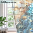 thumbnail image 4 of Peacock Painting Flowers Blackout Curtains Thermal Insulation 63 inch Grommet for Bedroom Living Room Bathroom Kitchen Windows 2 Pack, 4 of 6