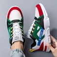 thumbnail image 6 of [Sneakers] Men'S Stylish Color-Blocked Casual Red Skate Shoes with Front Laces, Comfortable And Non-Slip for Everyday Wear And Outdoor Sports Hiking, 6 of 9
