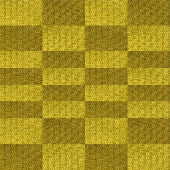 Ahgly Company Machine Washable Indoor Square Transitional Dark Bisque Brown Area Rugs, 6' Square