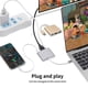 thumbnail image 5 of Injueey USB 3.1 Hub 3 en 1 4K Tipo C USB 3.0 Estación de acoplamiento Adaptador de teclado de teléfono Suministros de reemplazo para Teléfono y Comunicación Oro, 5 of 6