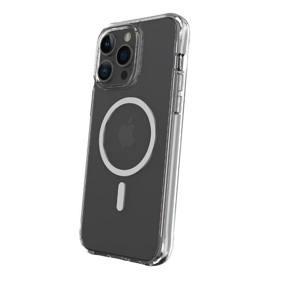 onn MagSafe Compatible Cell Phone Case for iPhone 15 Pro, Clear