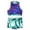 Purple Fish Scales, variant on TiaoBug Kids Girls Jazz Hip-hop Dance Outfits Sequins Crop Top Metallic Bottoms Set Black 14