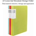 thumbnail image 2 of Display Folder, 2 Pieces A3 Project Display Folder, Display Book with 20 Transparent Pockets, Presentation Folder, Document Folder Organizer (Green), 2 of 5