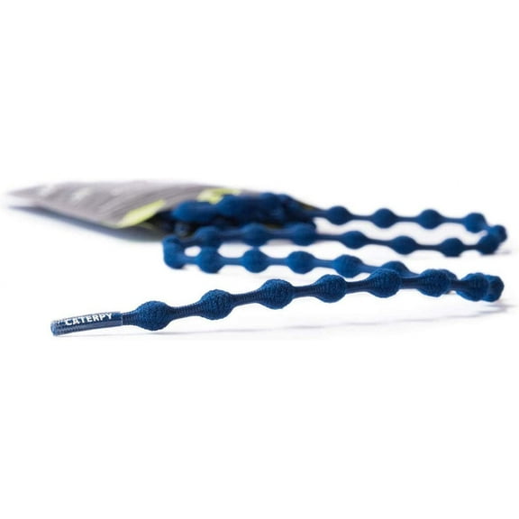 Caterpy Run - The Ultimate Elastic No Tie Shoelaces for Adults and Kids Standard: 30in / 75cm 16) Midnight Blue