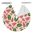 thumbnail image 2 of Lsque Watermelon Print Christmas Tree Skirt, Tree Skirt with Ties or Velcro, Perfect for Holiday Decorations, Halloween, and New Year-48", 2 of 7