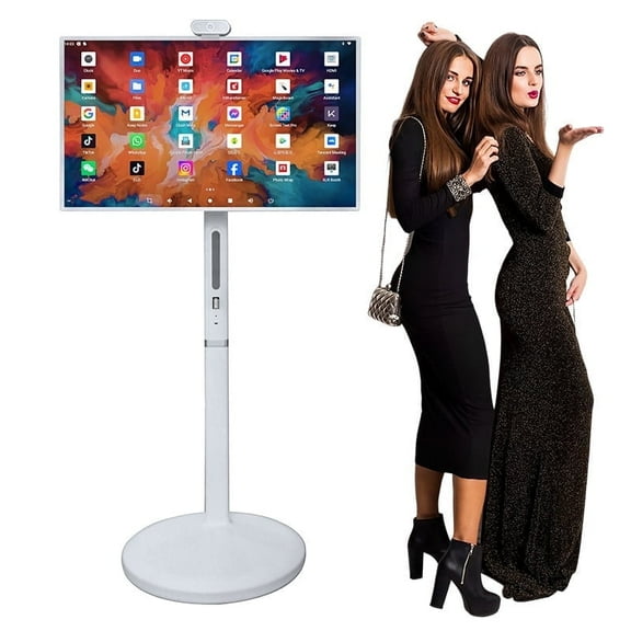WideMeet 32inch Wireless Portable Smart Tv Touch Screen 1080p Monitor Android for Indoor Party