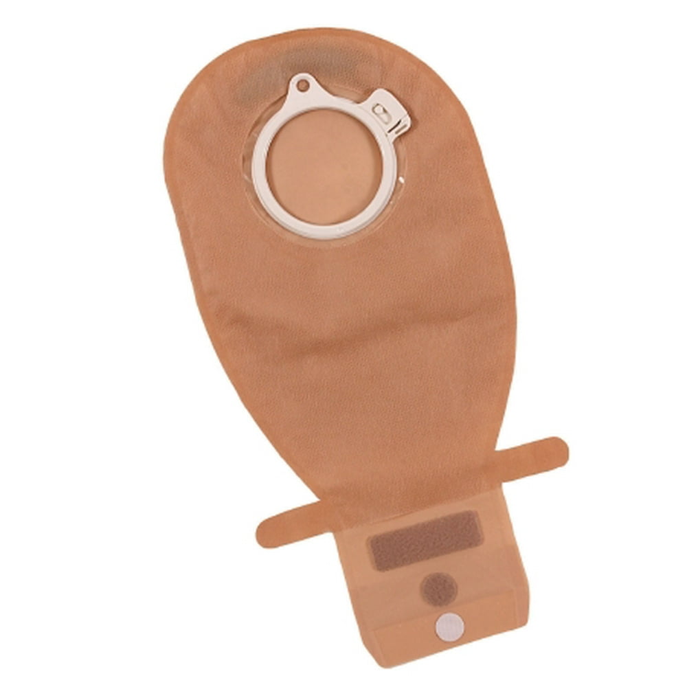 Ostomy Pouch Assura EasiClose TwoPiece System Red 10 Inch Length