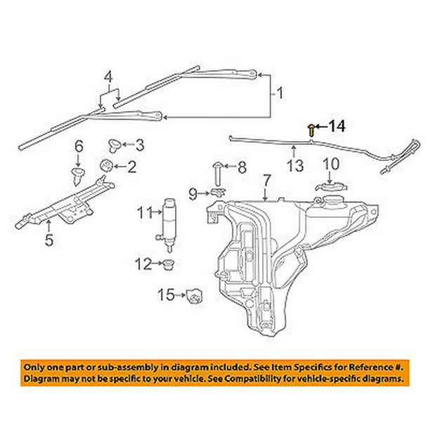 Dodge CHRYSLER OEM Durango Windshield Wiper WasherNozzle Spray Jet