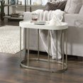 thumbnail image 5 of Home Square Modern Metal Lift Top Tray End Table in Ivory - Set of 2, 5 of 11