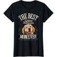 thumbnail image 2 of 100% Cotton Unisex Best Golden Retriever Mom Ever Funny Dog Lover Gifts Women T-Shirt, 2 of 5