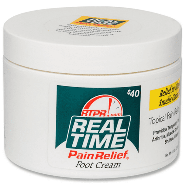 Real Time Pain Relief Foot Cream 8oz Jar