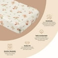 thumbnail image 4 of Crane Baby Changing Pad Cover, 100% Cotton Sateen Exterior Change Pad Cover, Butterfly, 16" x 32", Fitted Changing Pad Covers, Changing Table Pad Cover For Nursery, Baby Registry or Shower Gift, 4 of 7