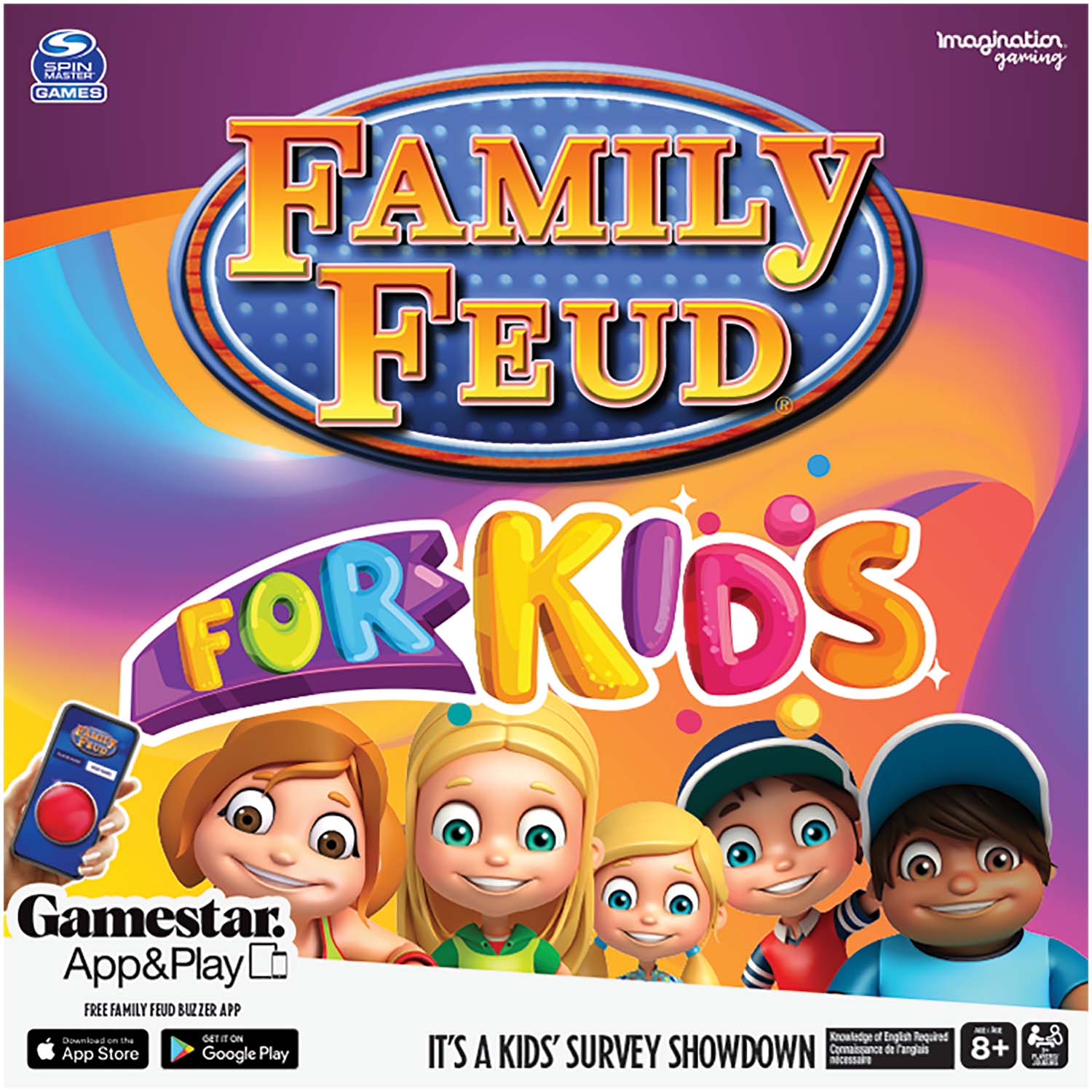 Imagination Games Family Feud Kids Game - It's A Kids' Survey Showdown Board Game - image 4 of 4