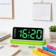 thumbnail image 4 of Reloj de pared digital con gran pantalla LED | Despertador con calendario y temperatura | Brillo ajustable para dormitorio, oficina y sala de estar, 4 of 6