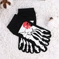 thumbnail image 4 of Skull Skeleton Printed Toe Separator Five Finger Short Socks Breathable Holiday Ankle Socks, 4 of 9