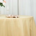 thumbnail image 2 of Efavormart 132" Champagne Polyester Round Tablecloth, 2 of 10