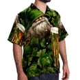 thumbnail image 2 of Saint Patrick's Day Men's Short Sleeve Casual Printed Button Down Beach Shirts, 2 of 6
