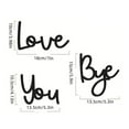 thumbnail image 3 of Inspirational Wall Decals Love You Bye Motivational Quotes for Home Decor, Removable Vinyl Stickers, 3 Pieces, 3 of 3