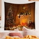 thumbnail image 4 of Tapiz con temática navideña, tapiz pequeño para colgar en la pared con diseño navideño, manta de pared, para dormitorio, sala de estar, 4 of 5