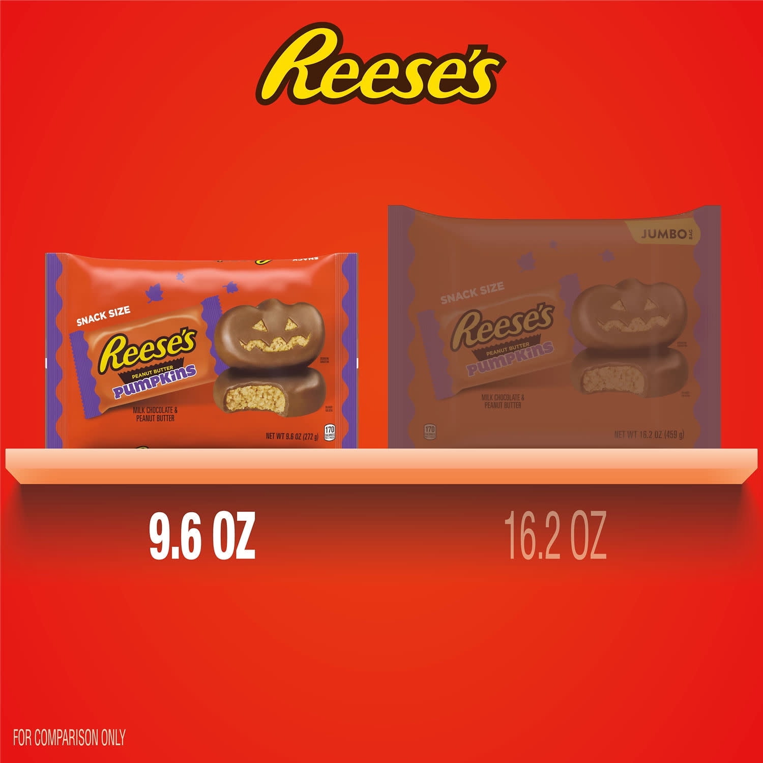 Reese’s Snack Size Milk Chocolate Peanut Butter Pumpkins, Halloween Candy Bag 9.6 oz with olive green bowl by ValueNest
