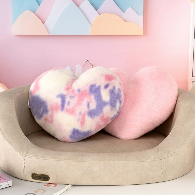 Gloveleya Plush Pillow Fluffy Cushion Decorative Pillow Tie-dye