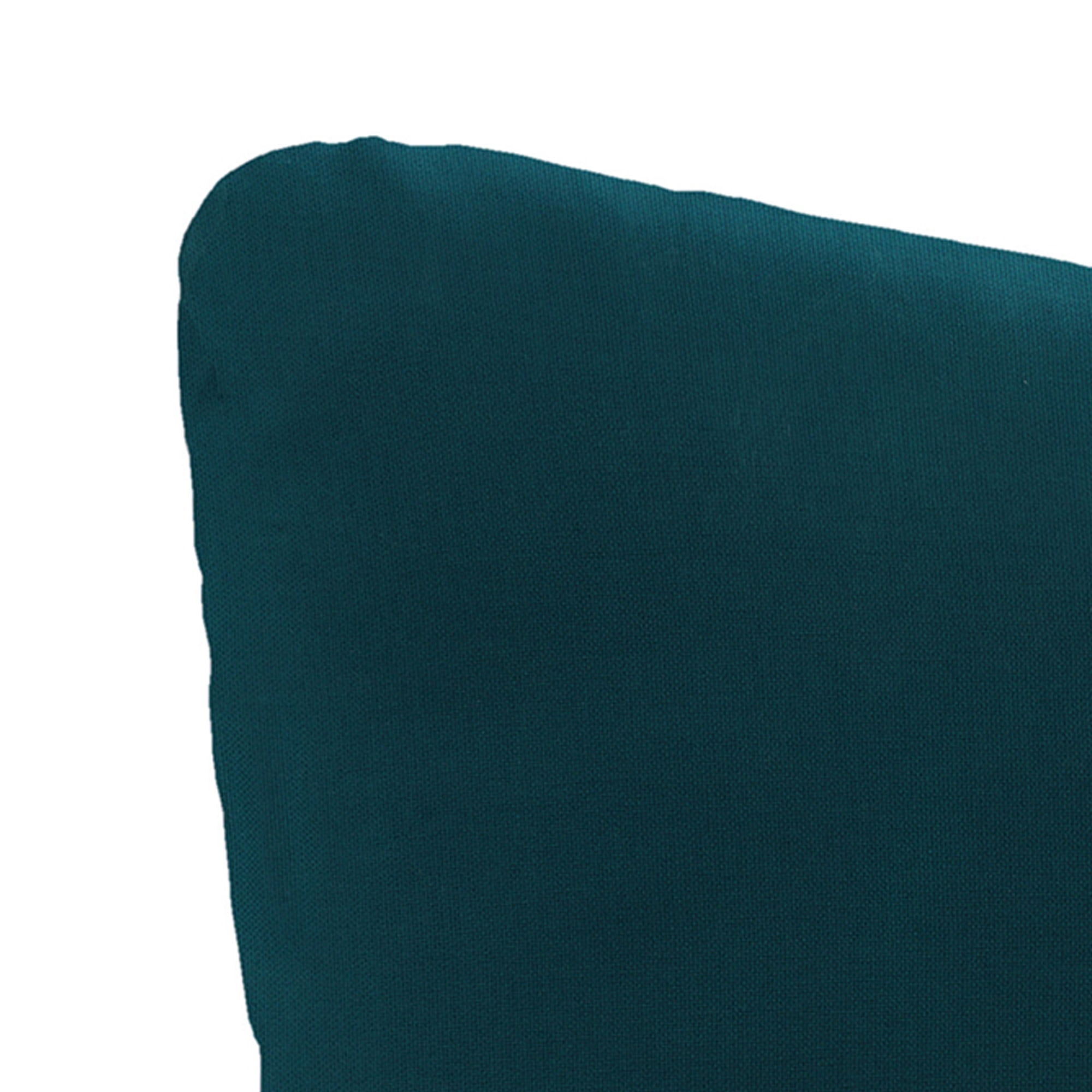 Jordan Manufacturing 23.5" x 24" Canvas Teal Solid Square Tufted Outdoor Deep Seat Chair Back Cushion with Fabric Button (2 Pack)