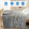 thumbnail image 4 of Grey Flowers Cooling Blanket, Lightweight Breathable Summer Throw Blanket with Double Sided Cold Effect,Spring Floral Modern Oil Painting Art Picnic Beach Blankets Bed Sheet for Hot Sleepers 60"x80", 4 of 8