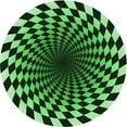 thumbnail image 1 of Ahgly Company Machine Washable Indoor Round Transitional Green Area Rugs, 8' Round, 1 of 7