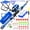 Blue, variant on DaddyGoFish Kids Fishing Pole – Telescopic Rod & Reel Combo with Collapsible Chair, Rod Holder, Tackle Box, Bait Net and Carry Bag for Boys and Girls