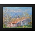 thumbnail image 2 of Monet, Claude 14x11 Black Modern Framed Museum Art Print Titled - Gardeners House At Antibes, 2 of 5