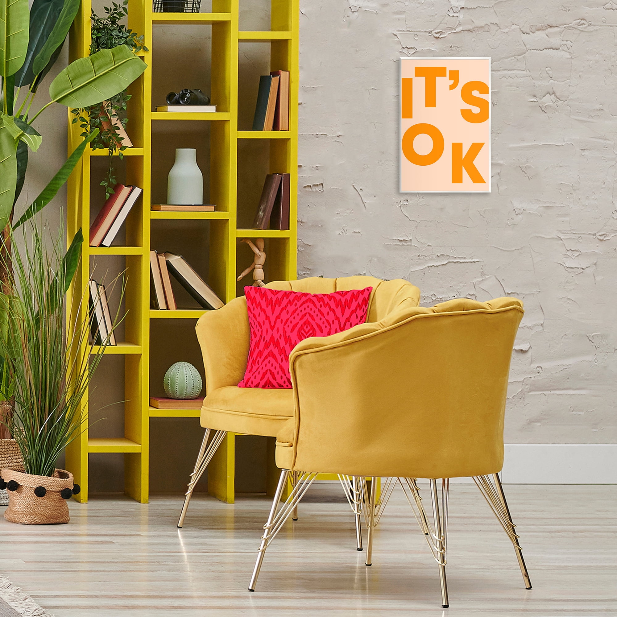 Stupell Industries It's OK Typography Typography Painting Unframed Art Print Wall Art, 10 x 15