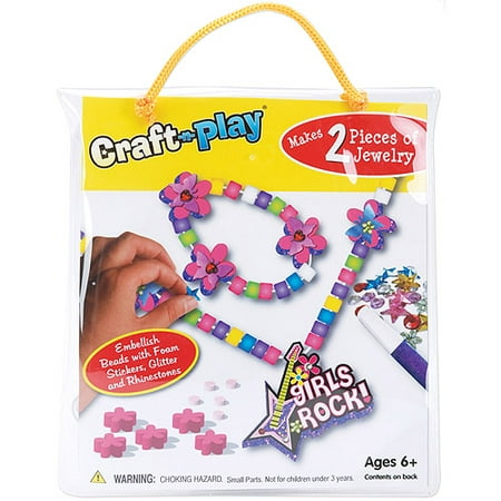 Crafty Craft 'n Play Activity Kit, Girls Rock Jewelry