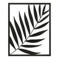 thumbnail image 2 of Kate and Laurel Malak Modern Leaf Metal Plaque, 22 x 28, Black, Industrial Metalwork Tropical Art for Wall Decor, 2 of 7