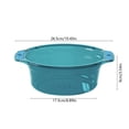 thumbnail image 3 of Dianli Household Basin Portable Transparent Thickened Washbasin Large Capacity Plastic Household Basin Durable Clear Laundry Kitchen Bath Student Dormitory Foot Washing Basin, 3 of 6