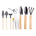 thumbnail image 1 of 10PCS Garden Planting Tool Set Fold Scissors Rake Shovels Tweezer Bonsai Succulent Miniature Fairy Mini Garden Planting Gardening Hand Tools for Home Office Garden, 1 of 8