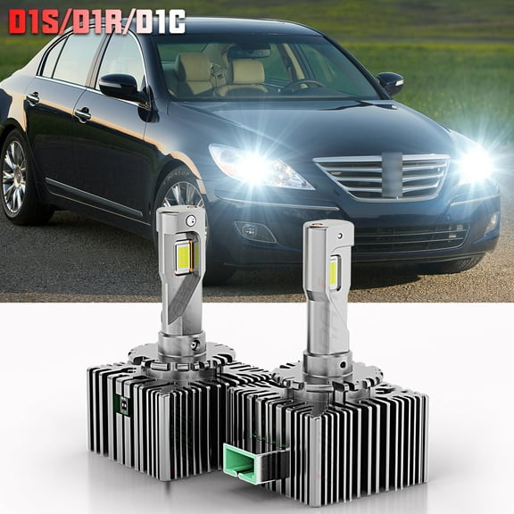 For Hyundai Genesis 2009-2016 D1S LED Headlight Bulb 6000k Super White Xenon Headlights Replacement 2X