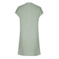 thumbnail image 4 of Patlollav Womens Plus Size Dresses Ladies Casual Round-Neck Summer Short Sleeve Dress, 4 of 5
