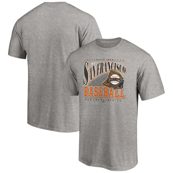 Men's Heather Gray San Francisco Giants Cooperstown Collection Winning Time T-Shirt