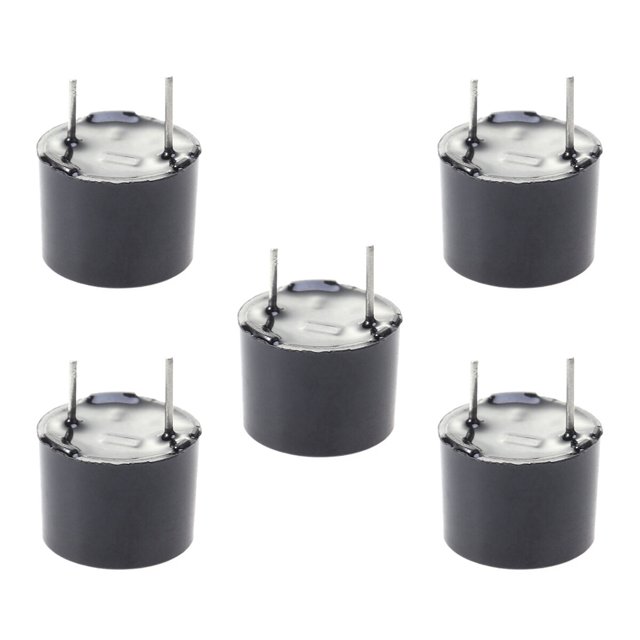 SEWACC 5Pcs Durable 12mm Buzzer Alarm Electric Sound Beeper for Industrial Use