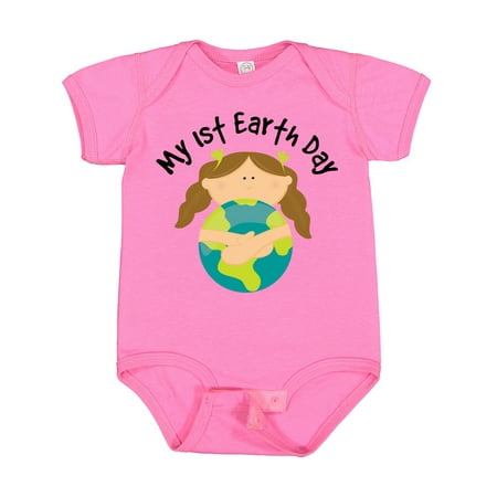 

Inktastic My First Earth Day Baby Girl Gift Baby Girl Bodysuit
