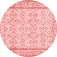 thumbnail image 1 of Ahgly Company Indoor Round Abstract Red Contemporary Area Rugs, 3' Round, 1 of 4