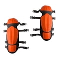 thumbnail image 3 of 2 rodilleras de jardinería y cortacésped con correas ajustables, impermeables. Naranja, 3 of 9