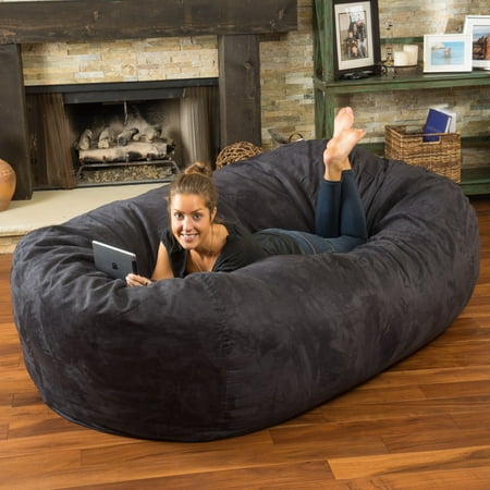 Baseball Bean Bag Board - Noble House Logan Faux Suede 8-foot Lounger Bean Bag, Multiple Colors